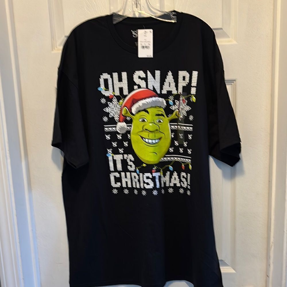 Dreamworks Shrek Oh Snap! It’s Christmas T-shirt XXL Unisex